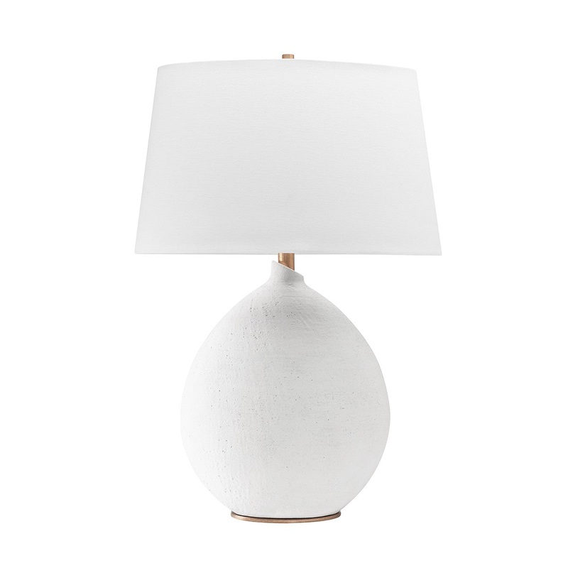 Hudson Valley L1361-WH Denali One Light Table Lamp, White