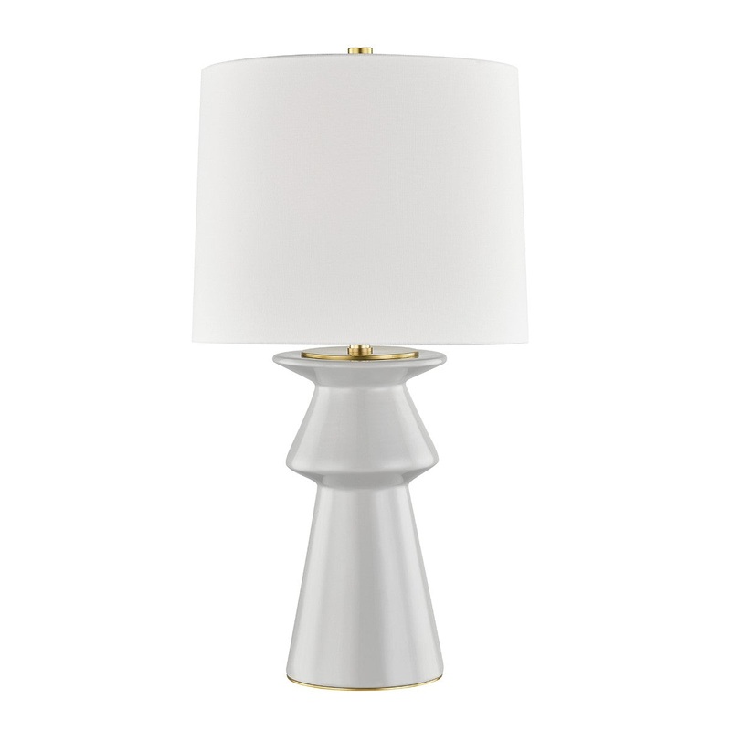 Hudson Valley L1419-GRY Amagansett One Light Table Lamp, Gray (Discontinued)