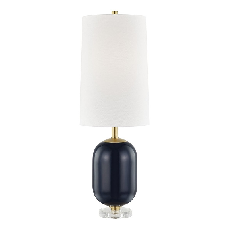 Hudson Valley L1449-MN Mill Neck One Light Table Lamp, Midnight (Discontinued)