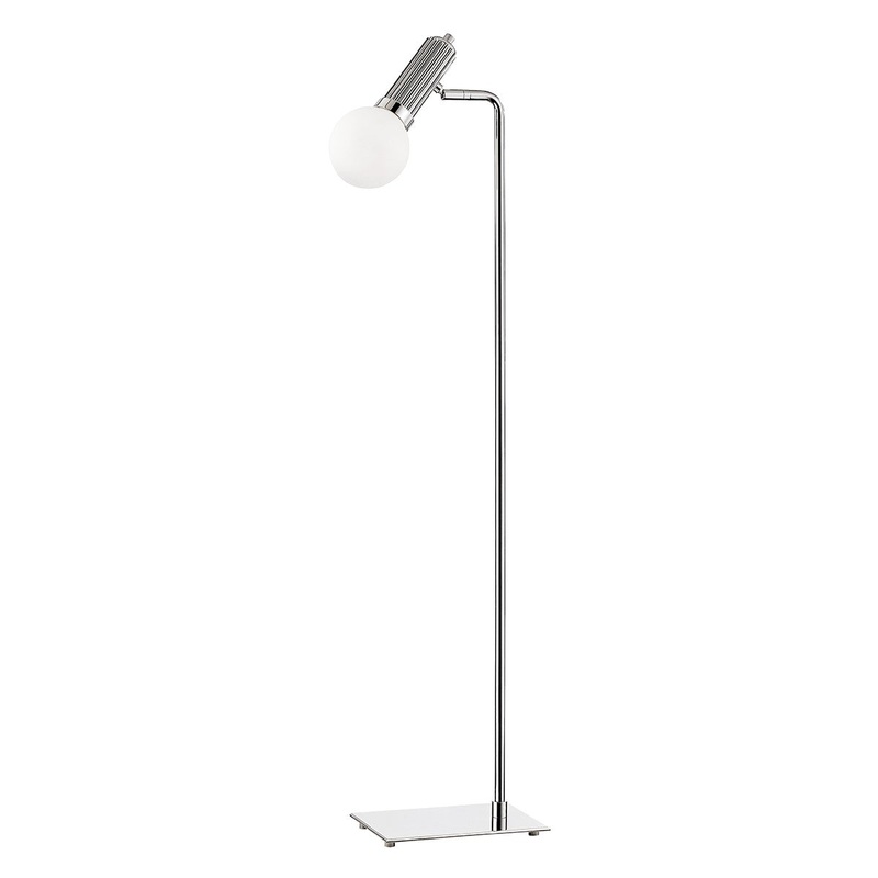 Hudson Valley L5117-PN Reade One Light Floor Lamp, Polished Nickel (Discontinued)