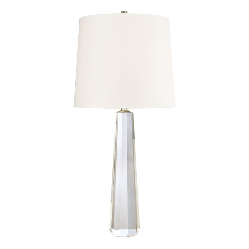 Hudson Valley L887-PN-WS Taylor One Light Table Lamp, Polished Nickel (Discontinued)