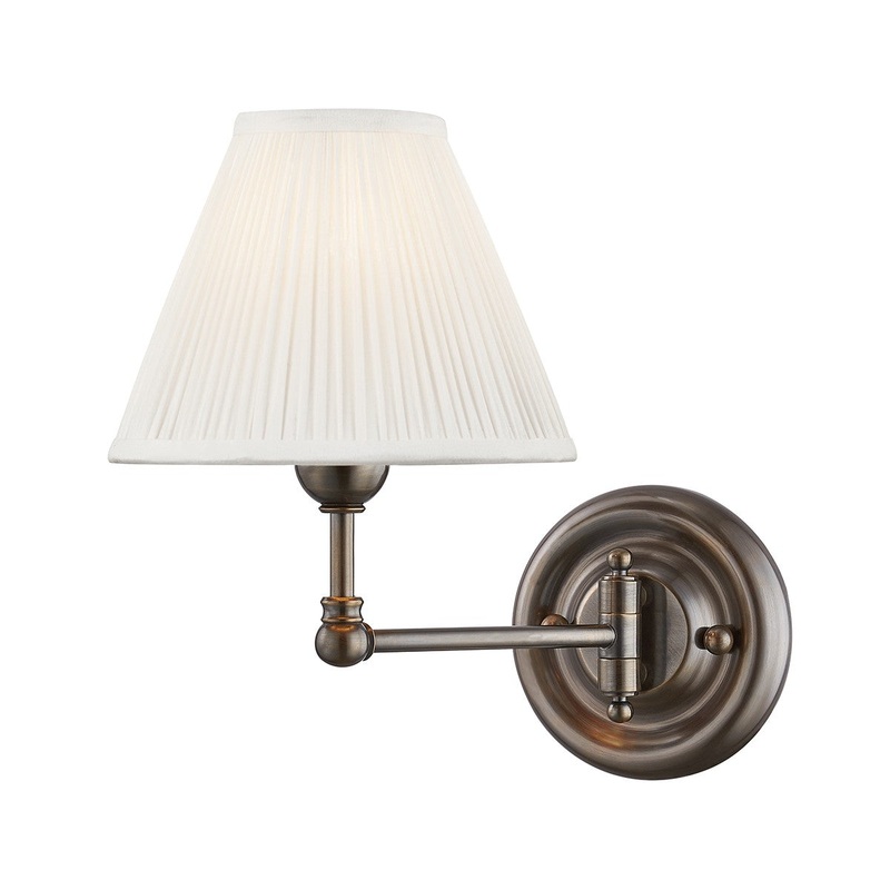 Hudson Valley MDS101-DB Classic No.1 One Light Wall Sconce, Distressed Bronze