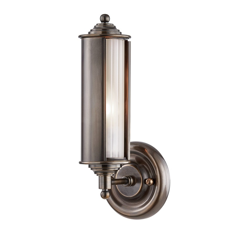 Hudson Valley MDS103-DB Classic No.1 One Light Wall Sconce, Distressed Bronze (Discontinued)