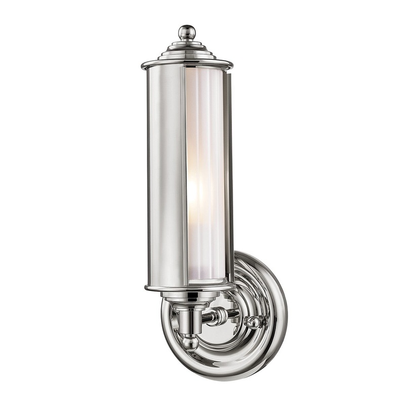 Hudson Valley MDS103-PN Classic No.1 One Light Wall Sconce, Polished Nickel (Discontinued)