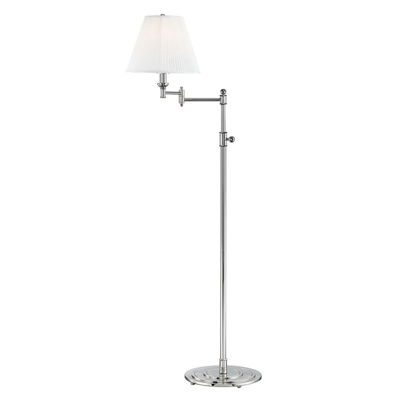 Hudson Valley MDSL601-PN Signature No.1 One Light Floor Lamp, Polished Nickel (Discontinued)