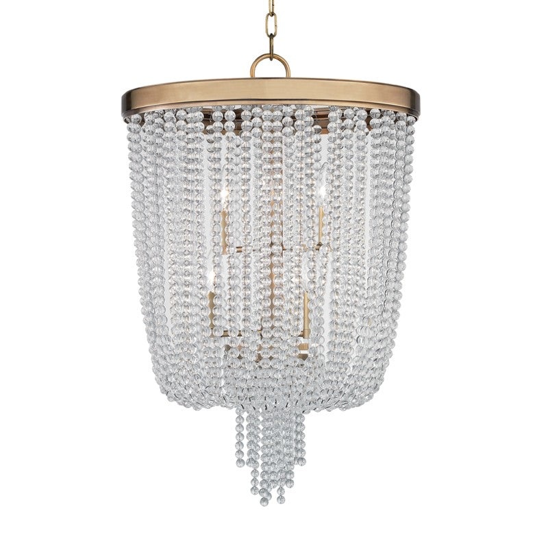 Hudson Valley 9018-AGB Royalton Six Light Pendant, Aged Brass
