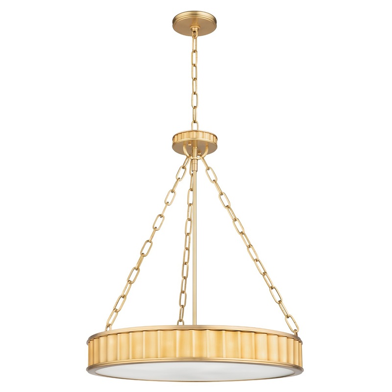 Hudson Valley 902-AGB Middlebury Five Light Pendant, Aged Brass