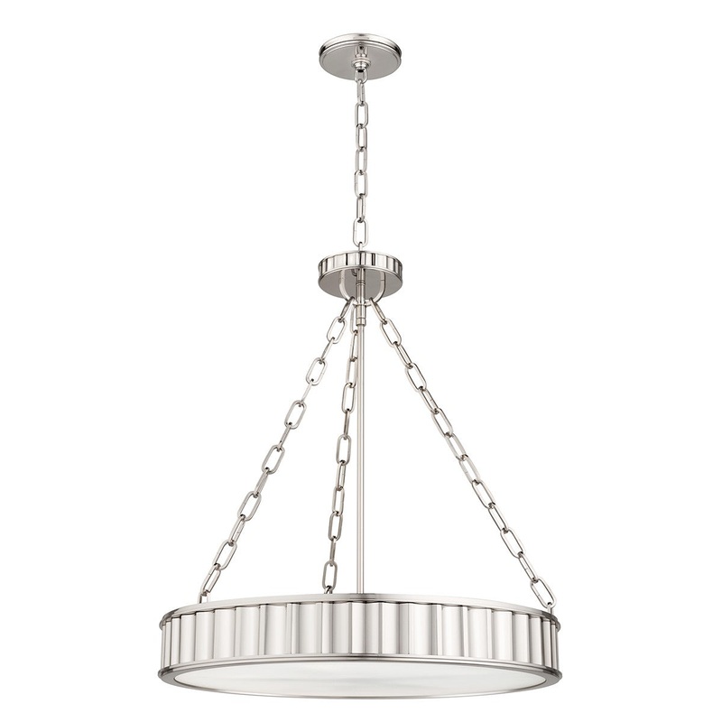 Hudson Valley 902-PN Middlebury Five Light Pendant, Polished Nickel (Discontinued)