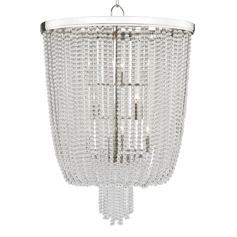 Hudson Valley 9026-PN Royalton 12 Light Pendant, Polished Nickel