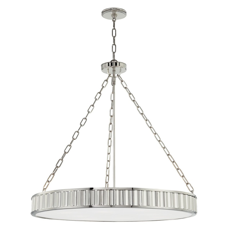 Hudson Valley 903-PN Middlebury Eight Light Pendant, Polished Nickel