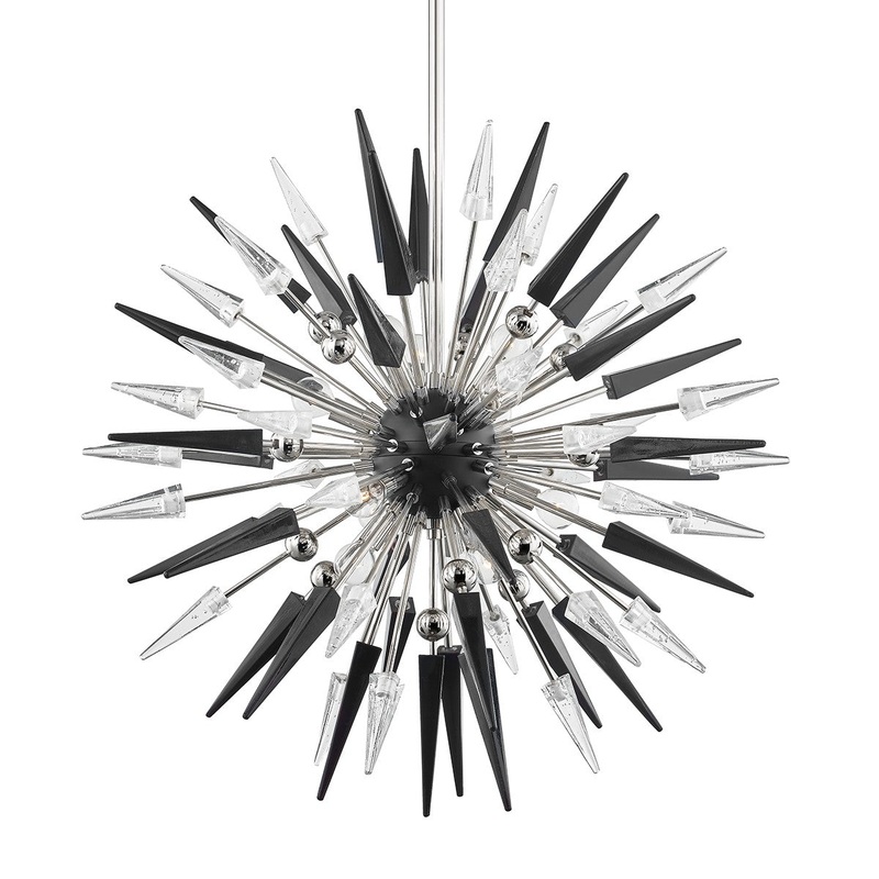 Hudson Valley 9031-PN Sparta 12 Light Chandelier, Polished Nickel