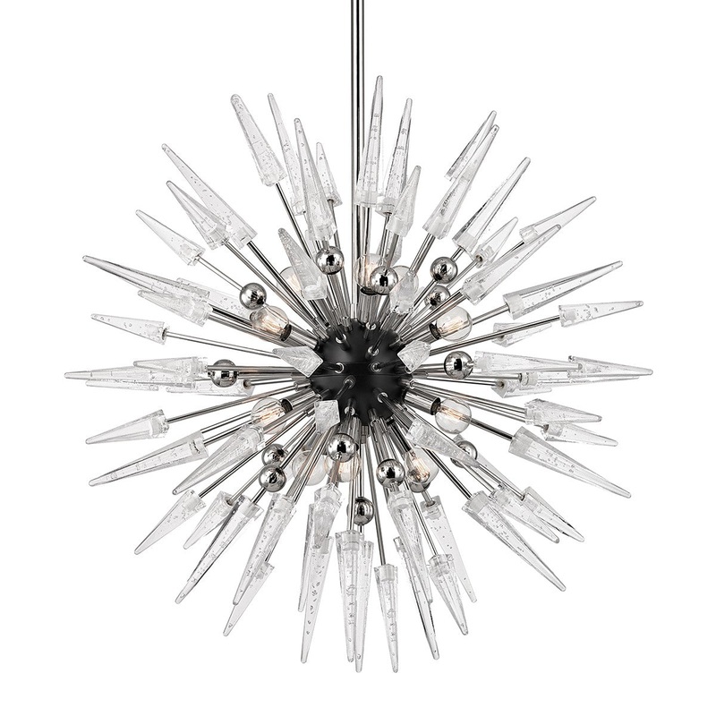 Hudson Valley 9032-PN Sparta 12 Light Chandelier, Polished Nickel (Discontinued)