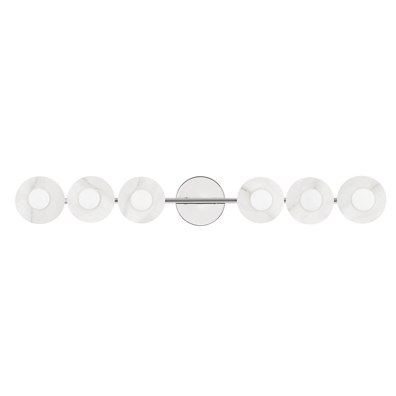 Hudson Valley 9206-PN Elmont Six Light Bath Bracket, Polished Nickel