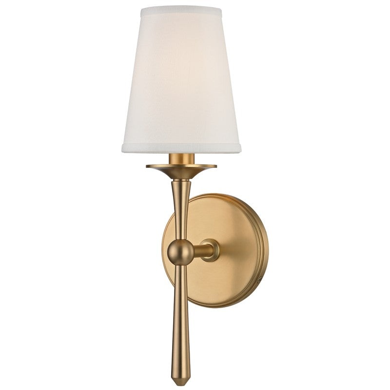 Hudson Valley 9210-AGB Islip One Light Wall Sconce, Aged Brass