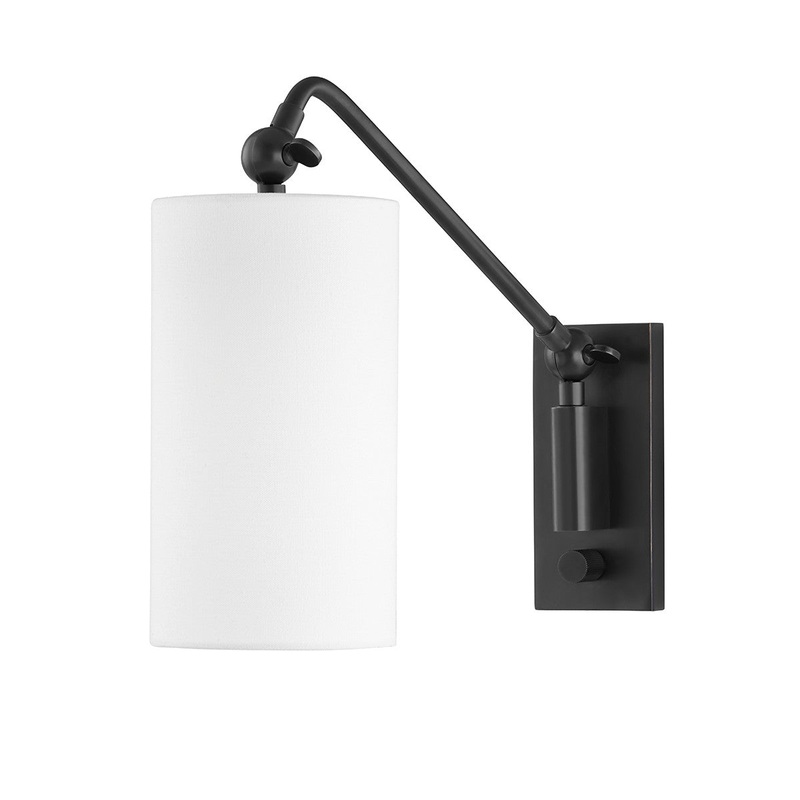 Hudson Valley 9301-OB Wayne One Light Wall Sconce, Old Bronze