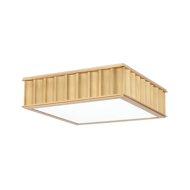 Hudson Valley 931-AGB Middlebury Two Light Flush Mount, Aged Brass