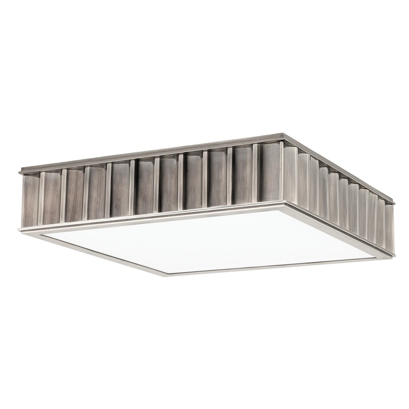 Hudson Valley 932-HN Middlebury Three Light Flush Mount, Historic Nickel (Discontinued)