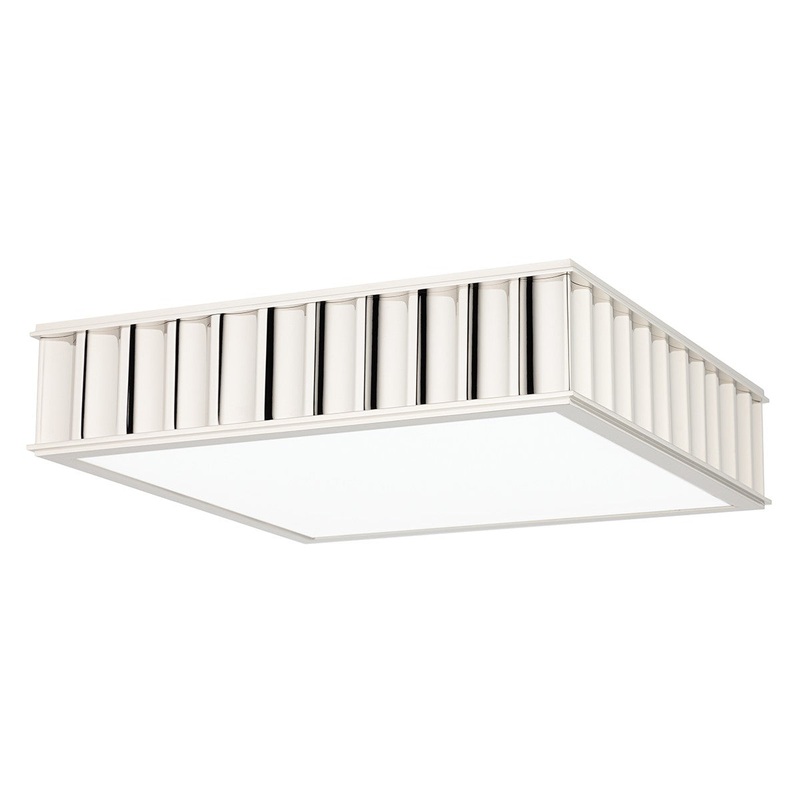 Hudson Valley 932-PN Middlebury Three Light Flush Mount, Polished Nickel (Discontinued)