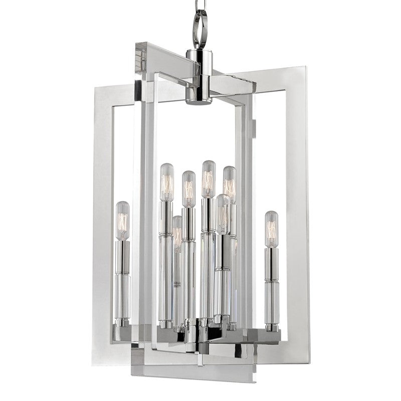 Hudson Valley 9323-PN Wellington Eight Light Pendant, Polished Nickel