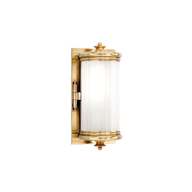 Hudson Valley 951-AGB Bristol One Light Bath Bracket, Aged Brass