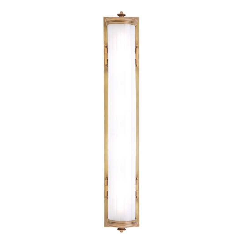 Hudson Valley 953-AGB Bristol Four Light Bath Bracket, Aged Brass
