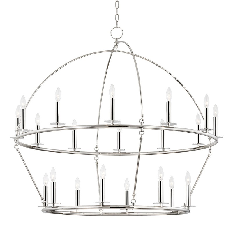 Hudson Valley 9549-PN Howell 20 Light Chandelier, Polished Nickel (Discontinued)
