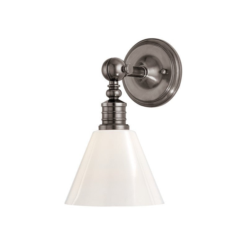 Hudson Valley 9601-HN Darien One Light Wall Sconce, Historic Nickel