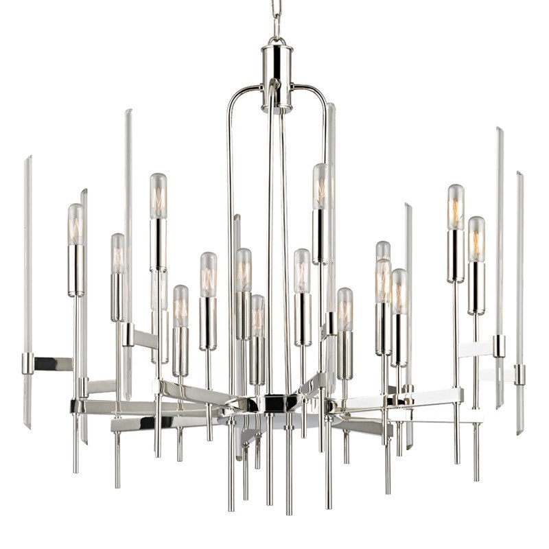 Hudson Valley 9916-PN Bari 16 Light Chandelier, Polished Nickel