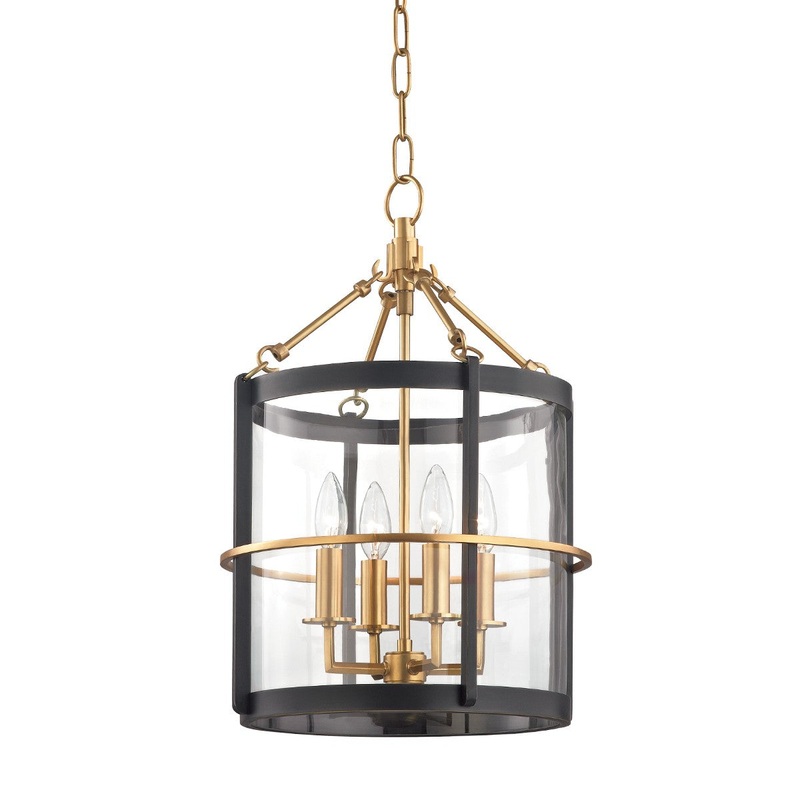 Hudson Valley BKO200-AOB Ren Four Light Pendant, Aged Old Bronze