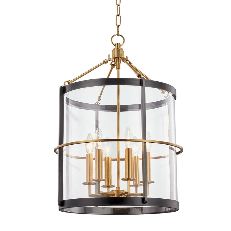 Hudson Valley BKO201-AOB Ren Six Light Pendant, Aged Old Bronze