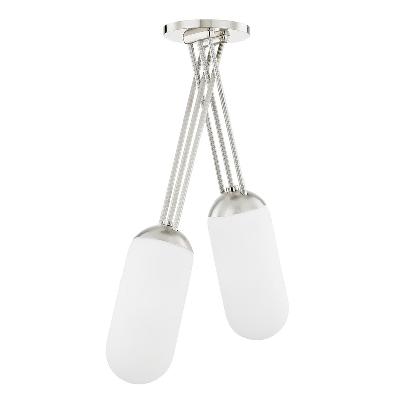 Hudson Valley KBS1356701D-BN Palisade Two Light Pendant, Burnished Nickel (Discontinued)