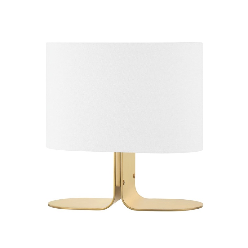 Hudson Valley L1625-AGB Wright One Light Table Lamp, Aged Brass (Discontinued)