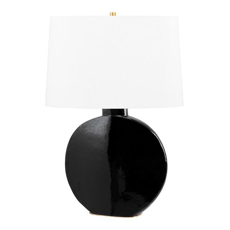 Hudson Valley L1840-AGB/BK Kimball One Light Table Lamp, Aged Brass/Black (Discontinued)