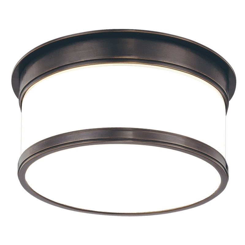 Hudson Valley 709-OB Geneva One Light Flush Mount, Old Bronze