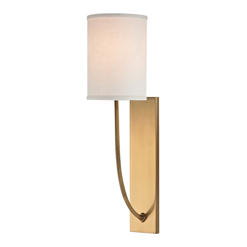 Hudson Valley 731-AGB Colton One Light Wall Sconce, Aged Brass