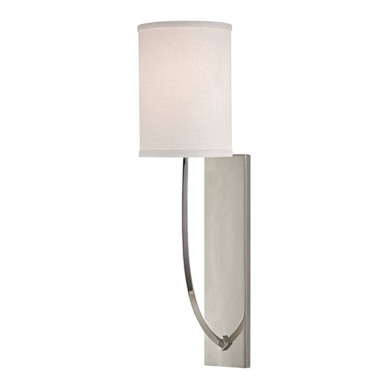 Hudson Valley 731-PN Colton One Light Wall Sconce, Polished Nickel