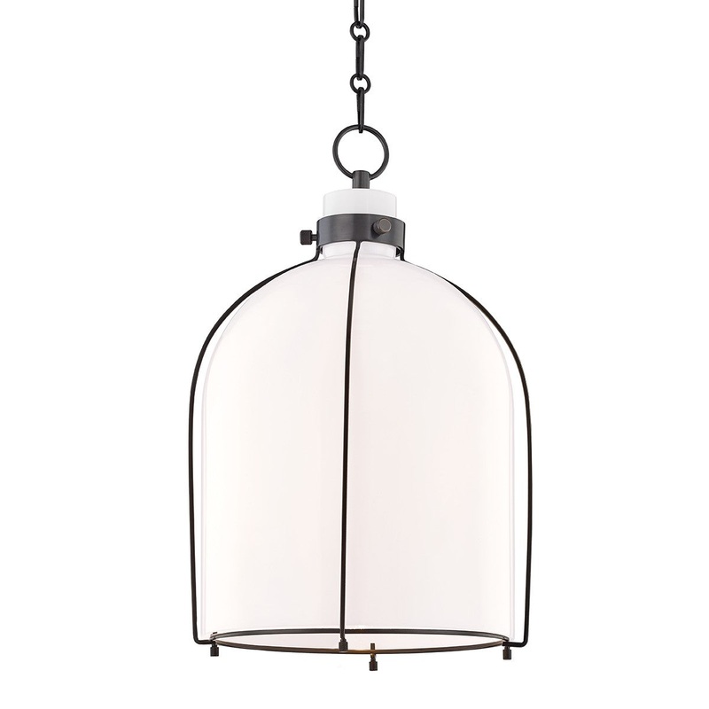 Hudson Valley 7314-OB Eldridge One Light Pendant, Old Bronze