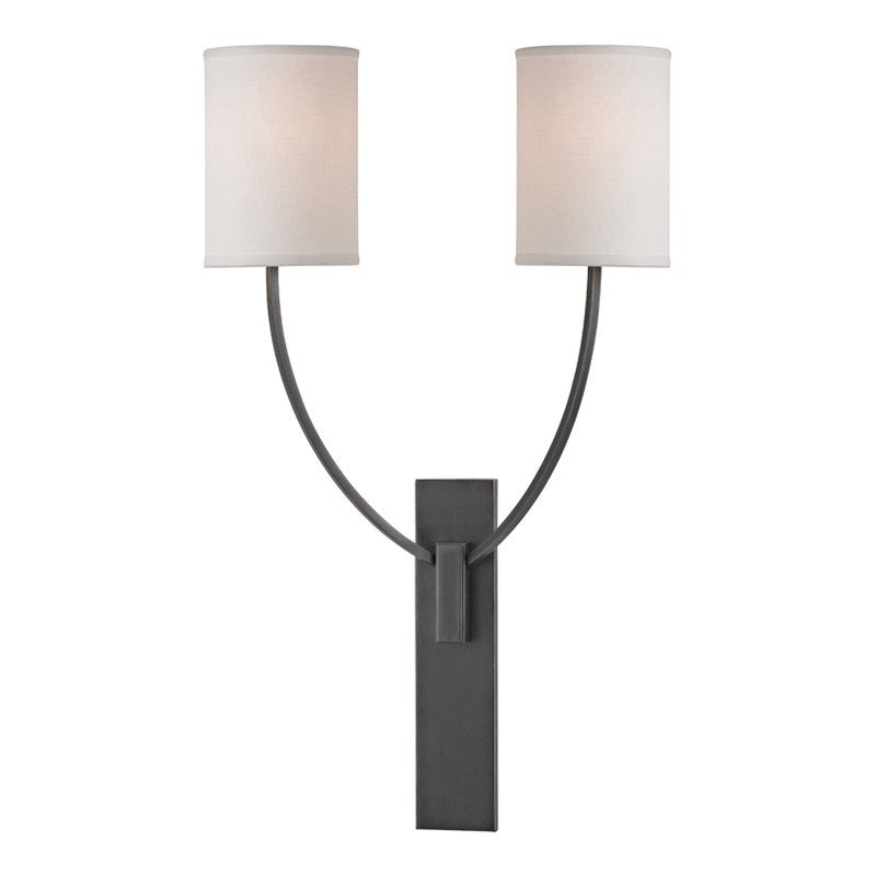 Hudson Valley 732-OB Colton Two Light Wall Sconce, Old Bronze