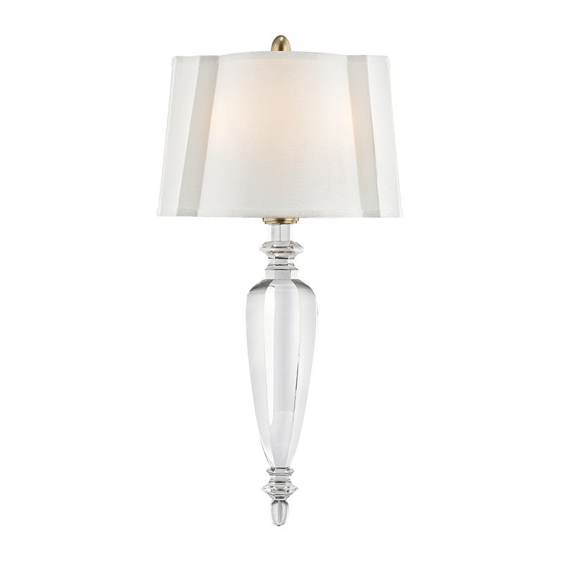 Hudson Valley 7411-AGB Tipton Two Light Wall Sconce, Aged Brass