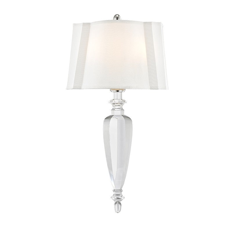 Hudson Valley 7411-PN Tipton Two Light Wall Sconce, Polished Nickel