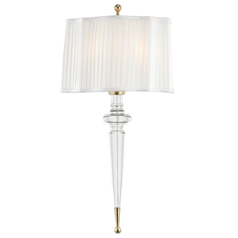 Hudson Valley 7611-AGB Tipton Two Light Wall Sconce, Aged Brass
