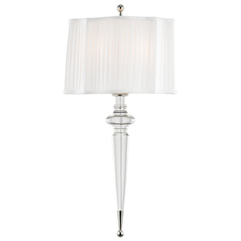 Hudson Valley 7611-PN Tipton Two Light Wall Sconce, Polished Nickel