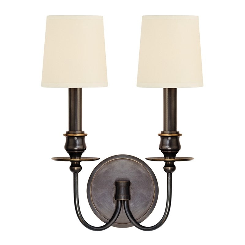 Hudson Valley 8212-OB Cohasset Two Light Wall Sconce, Old Bronze