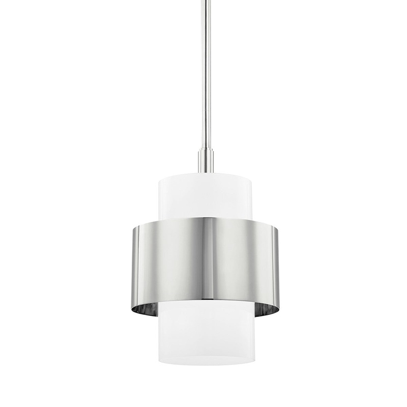 Hudson Valley 8611-PN Corinth One Light Pendant, Polished Nickel