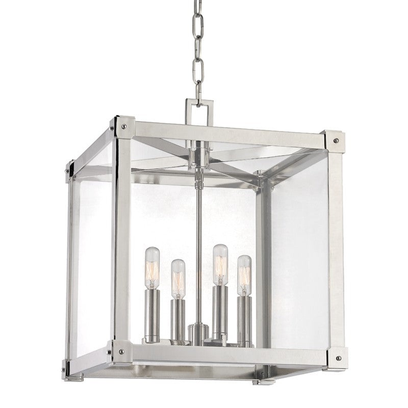 Hudson Valley 8616-PN Forsyth Four Light Pendant, Polished Nickel (Discontinued)