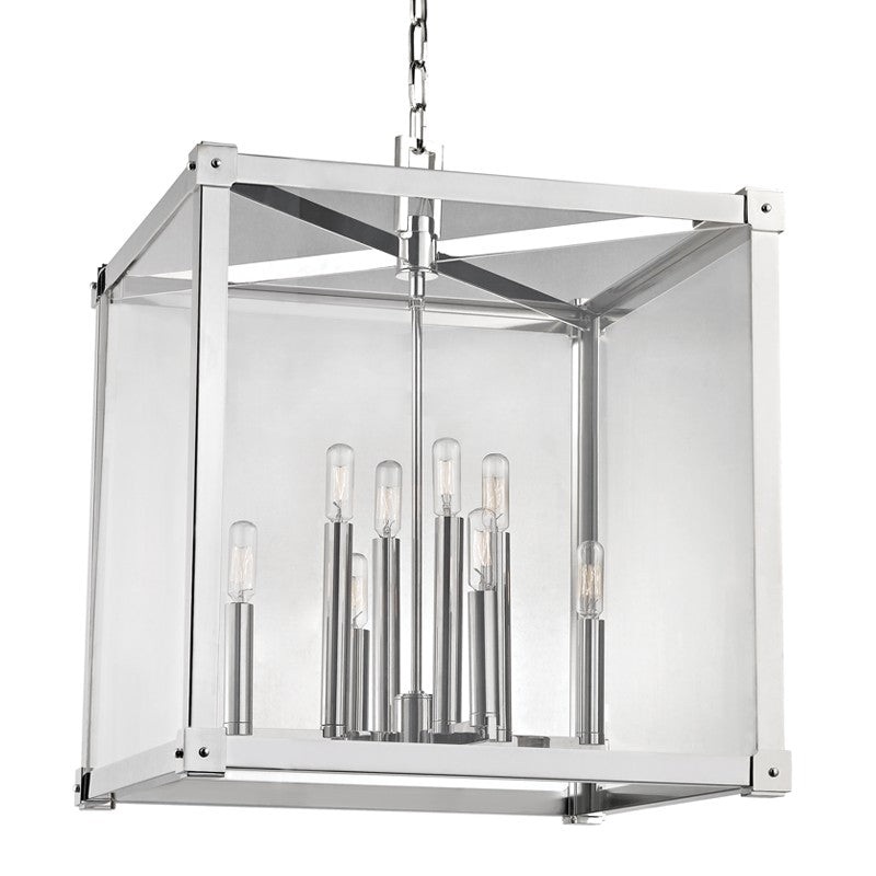 Hudson Valley 8620-PN Forsyth Eight Light Pendant, Polished Nickel (Discontinued)
