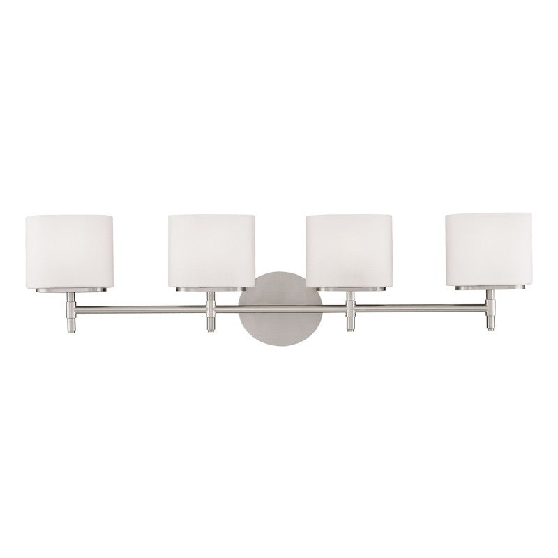 Hudson Valley 8904-SN Trinity Four Light Bath Bracket, Satin Nickel
