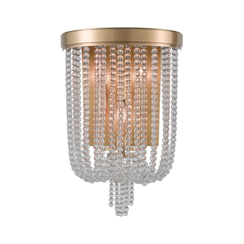Hudson Valley 9000-AGB Royalton Three Light Wall Sconce, Aged Brass (Discontinued)