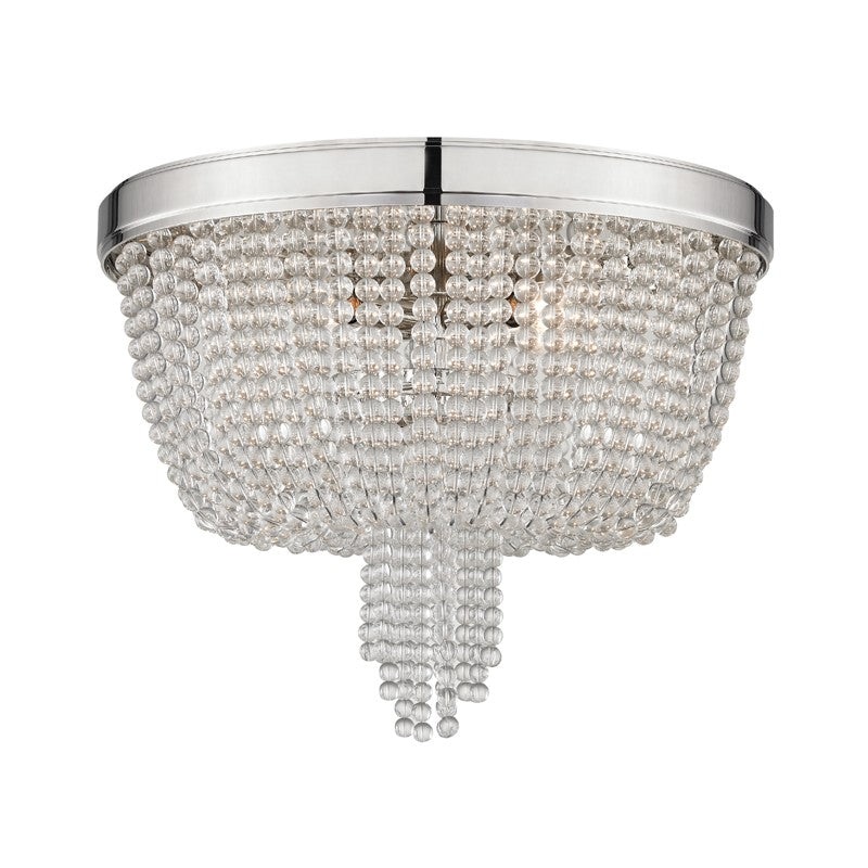 Hudson Valley 9008-PN Royalton Four Light Flush Mount, Polished Nickel