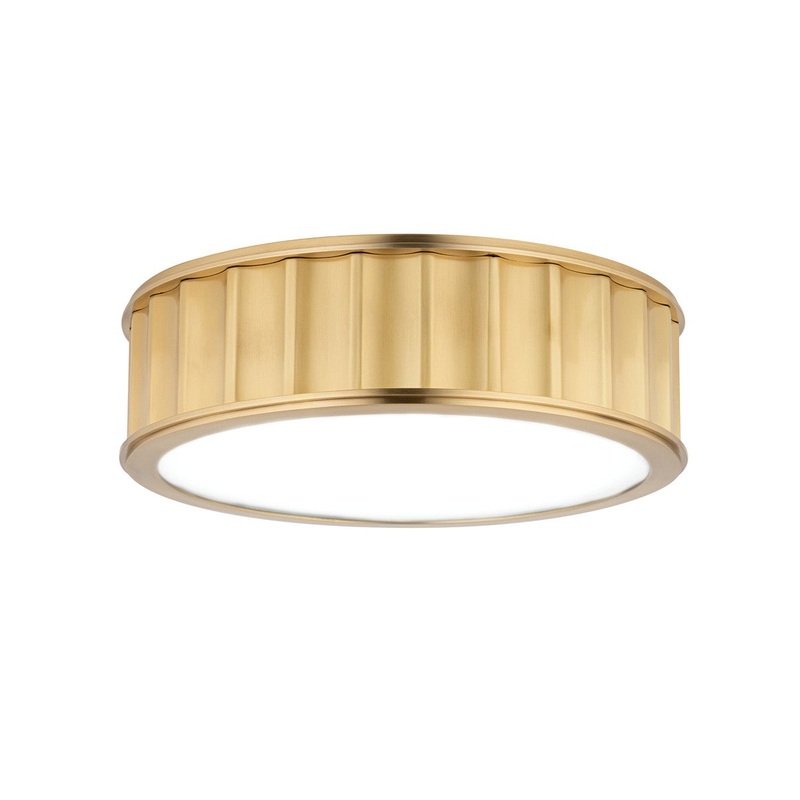 Hudson Valley 911-AGB Middlebury Two Light Flush Mount, Aged Brass (Discontinued)